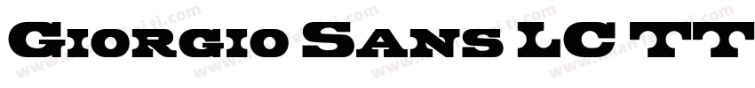 Giorgio Sans LC TT H字体转换